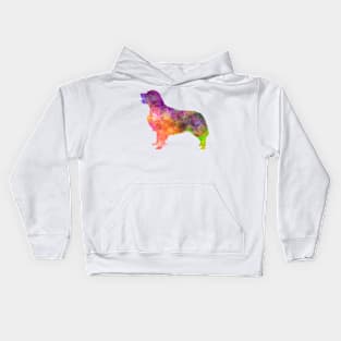 Golden Retriever  in watercolor Kids Hoodie